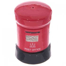 London Post Box Egg Cup with Salt Cellar Top