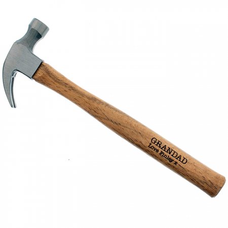 Hammer with Personalised Wooden Handle
