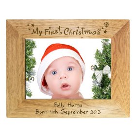 1st Christmas Personalised Photo Frame