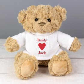 Love Heart Jumper Personalised Teddy