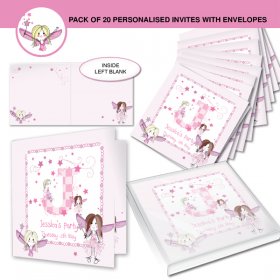 Fairy Letter Party Personalised Invitations - Set of 20