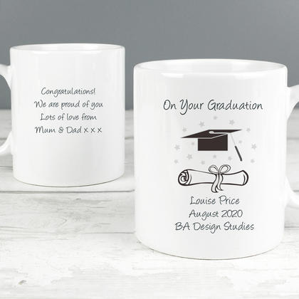 Graduate Personalised Mug - White