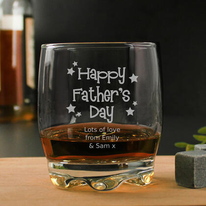Father's Day Personalised Stern Whisky Glass