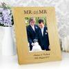 Mr & Mr Personalised Oak Finish 6 x 4 Photo Frame