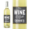 White Wine with Personalised Wine O'Clock Label
