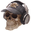 Skull Money Box with Baseball Cap & Headphones