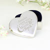 To the Moon & Back Personalised Heart Trinket - Nickel Plated