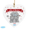 Me to You Couple Personalised Wooden Heart