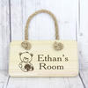 Teddy Personalised Wooden Sign