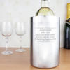 Personalised Wine Cooler - Stainless Steel