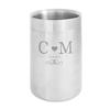 Monogram Personalised Wine Cooler - Stainless Steel
