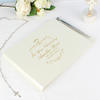 Ornate Swirl Personalised Guest Book with Pen - Gold