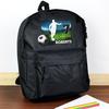 Team Player Personalised Backpack - Black