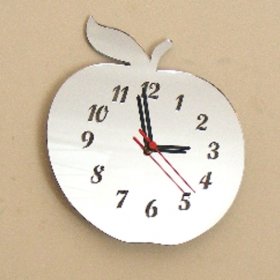 Apple Clock Mirror - 35cm