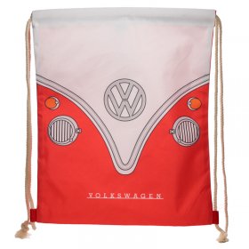 VW Camper Van Drawstring Bag - Red