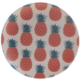 Pineapple Design Bambootique Eco Friendly Plate