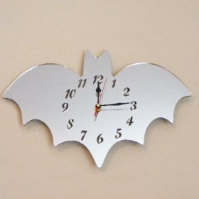 Bat Clock Mirror - 40cm