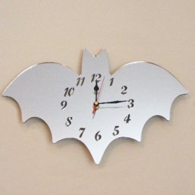 Bat Clock Mirror - 40cm