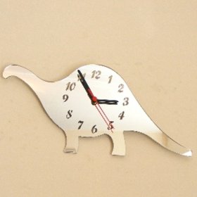 Brontosaurus Clock Mirror - 35cm