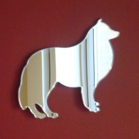 Dog (Collie) Standing Mirror 35cm