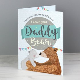 Daddy Bear Personalised Card