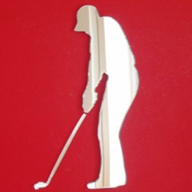 Golfer Male Mirror - 45cm