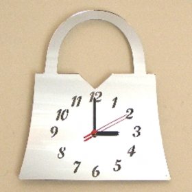 Handbag Clock Mirror - 35cm