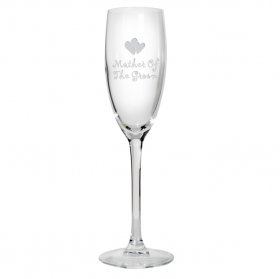 Mother of the Groom Engraved Glass Flute