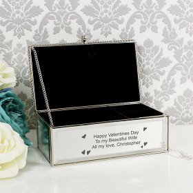 Hearts Personalised Jewellery Box