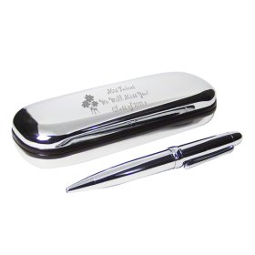 Teacher Personalised Pen & Box Set - Flower Motif