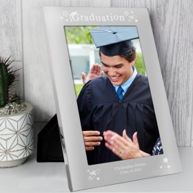 Graduation Personalised Photo Mirrored Frame 5 x 7