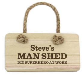 Man Shed Personalised Wooden Sign