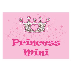 Pet Personalised Princess Food Mat - Pink