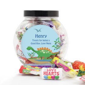 Dinosaur Sweet Personalised Jar