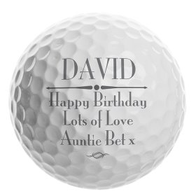 Golf Personalised Message Ball