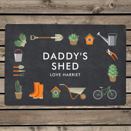 Gardening Personalised Metal Sign