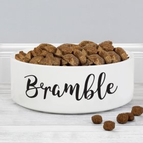 Any Name Personalised Medium Bowl - White