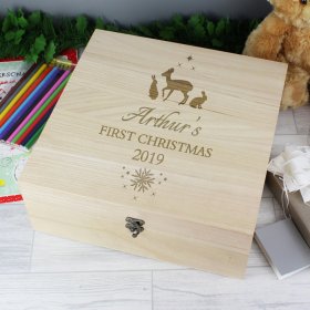 Christmas Personalised Keepsake Box - Large
