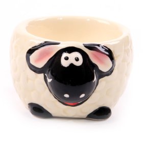 Sheep Egg Cup - Black Face