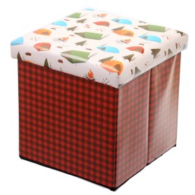 Camping Design - Foldable Padded Stool & Storage Box