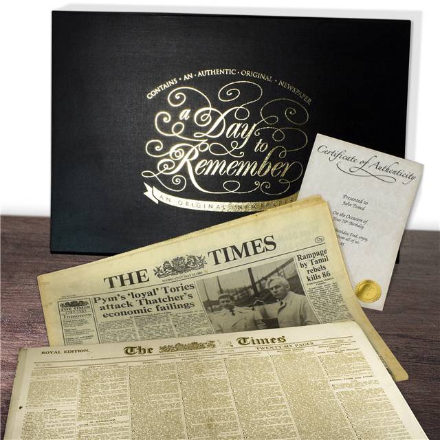 Retirement Newspaper Gifts