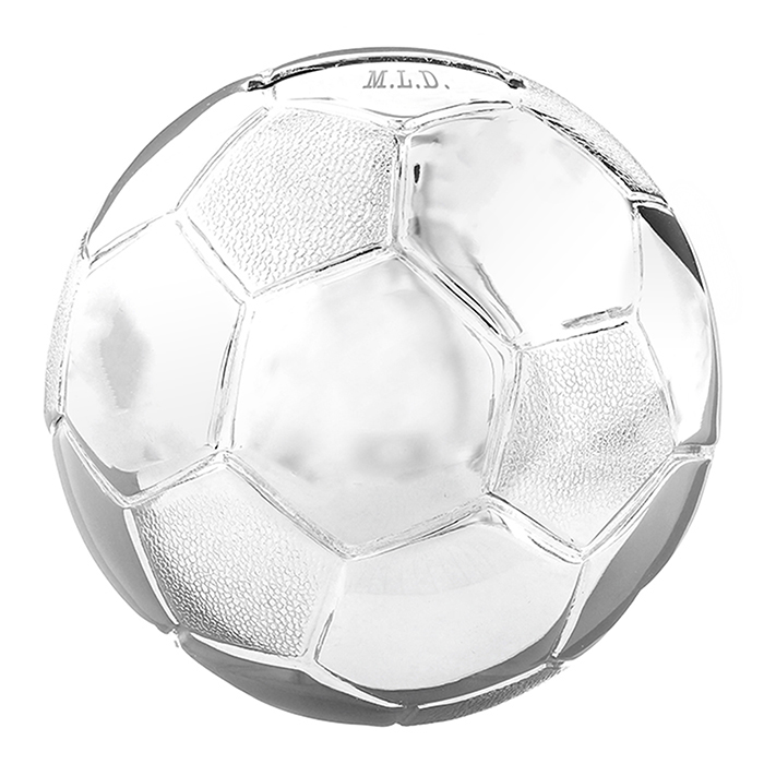 Football Personalised Money Box Silver Plated Personalised and Novelty Gifts, Buy from Shed