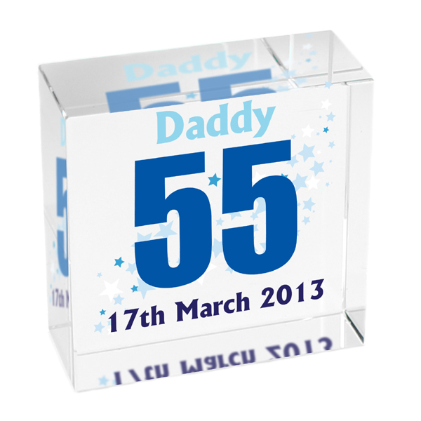 Personalised Crystal Blocks