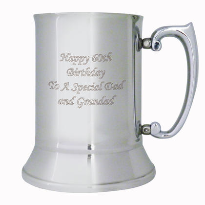 Personalised Stainless Steel Pint Message Tankard