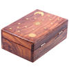 Sheesham Wood Trinket Box with Sun, Moon & Stars Inlay