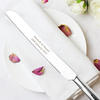 Personalised Cake Knife with Heart Handle - Silver Plated