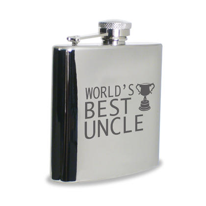Uncle World's Best Uncle Hipflask