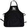 Dad 'No1 Dad' Personalised Message Apron - Black