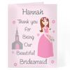 Flower Girl Personalised Wedding Card