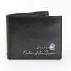 Top Hat Personalised Leather Wallet - Black